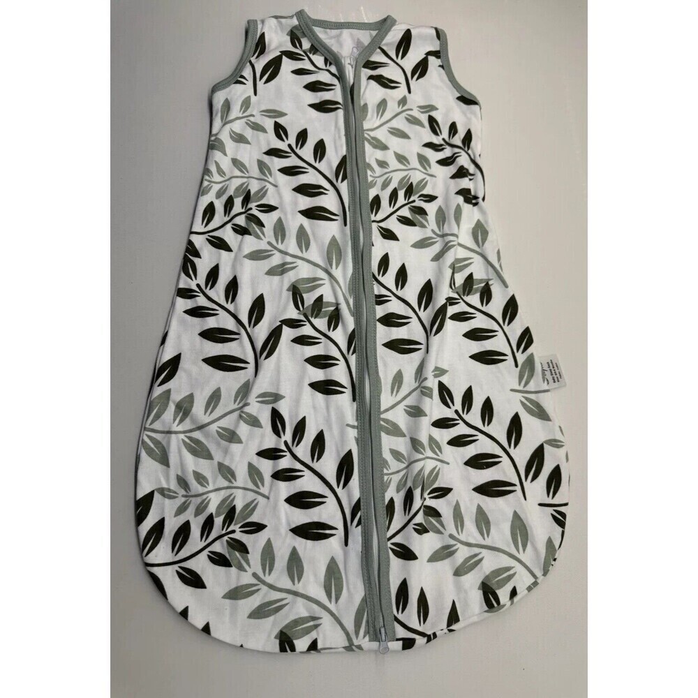 Baby Sleep Sack Size s 0-6 Months unisex fall leaves white green baby sleep sack